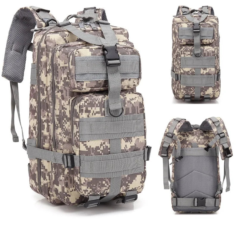 Men's Outdoor Tactical Backpack Waterproof Rucksack Military Bag Pack