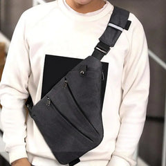 Men's Waterproof Shoulder Bag Bicycle Anti-theft Crossbody Chest Bag