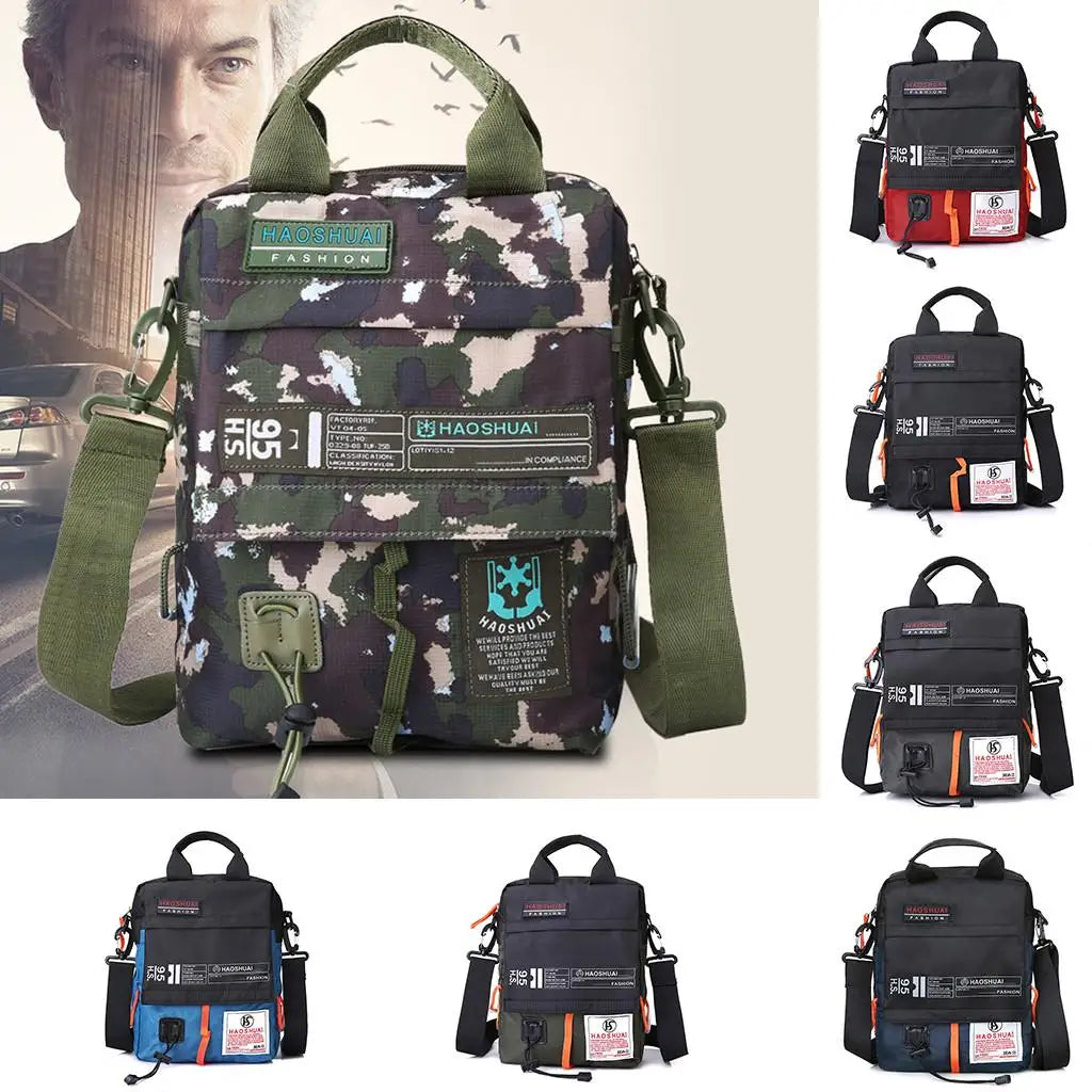 Men's Casual Messenger Bag Waterproof Shoulder Bag