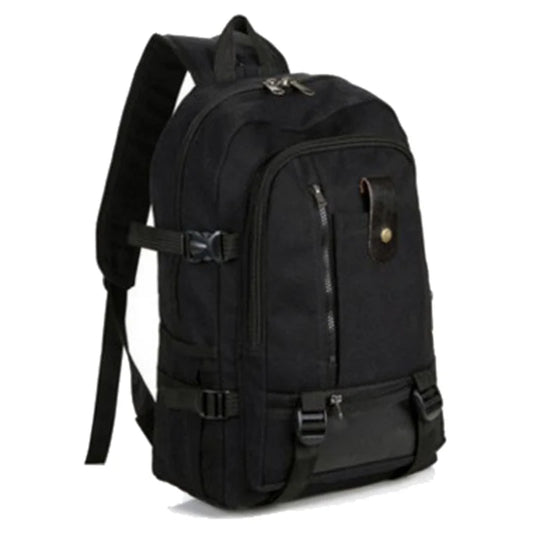 Men's Retro Travel Rucksack Zipper Closure Camping Bag