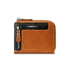 Men's Short Wallet Soft PU Leather Purse