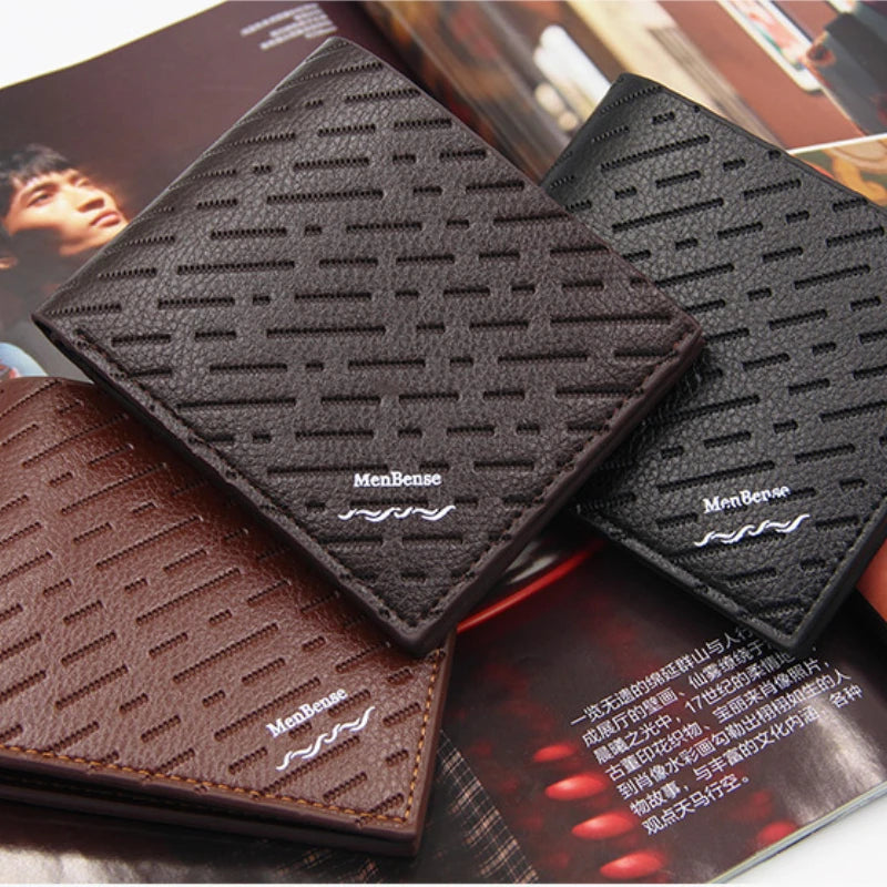 Men's Short Wallet Multi-card Slot Bill Fold Credit Card Holder
