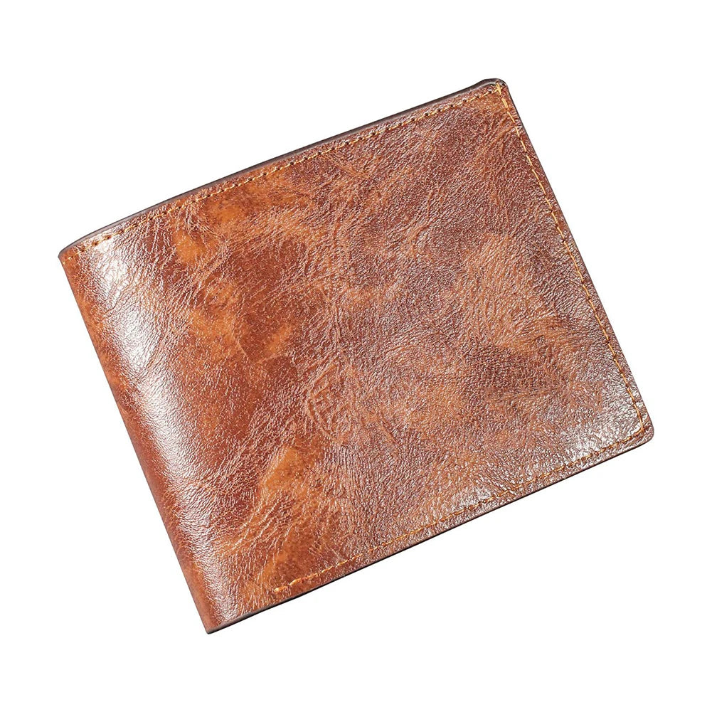 Men's Short Wallet Simulation Leather Large Capacity for Business Trip
