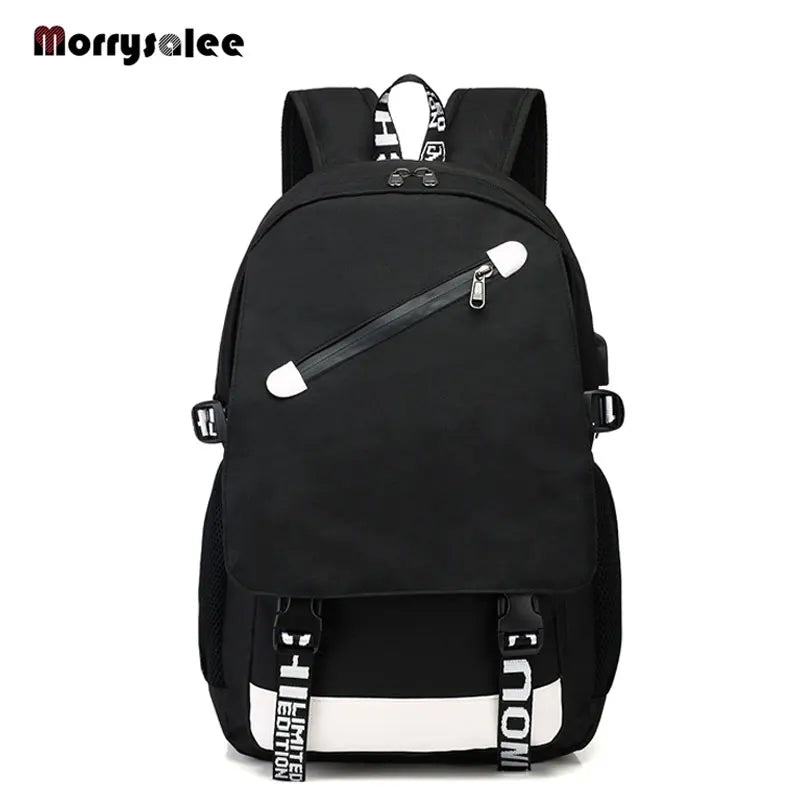 Men's Shoulder Bag USB Charging Backpack Neutral