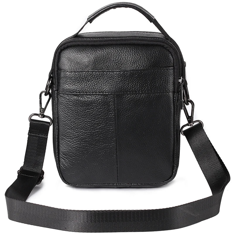 Men's Leather Laptop Bag Shoulder Briefcase