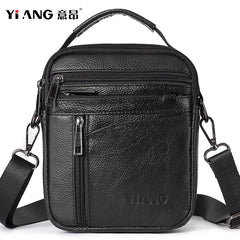 Men's Leather Laptop Bag Shoulder Briefcase