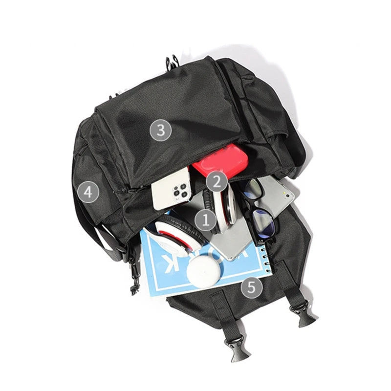 Men's Waterproof Crossbody Bag Large Capacity Lightweight Sling Bag
