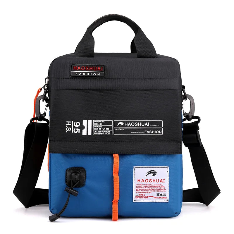 Men's Shoulder Messenger Bag Sports Briefcase Waterproof Satchel