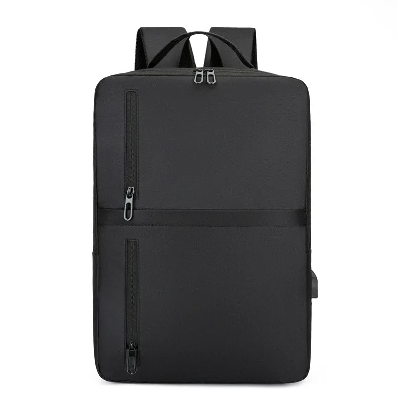 Men's Stylish Waterproof Backpack with USB Port for 15.6 Laptop