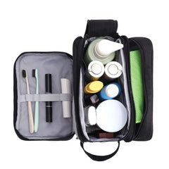 Travel Toiletry Bag - Hanging Shaving Bag for Men and Cosmetic Organizer
