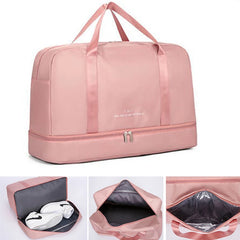 Men's Yoga Gym Sports Shoulder Bag, Waterproof with Wet/Dry Separation
