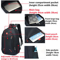 Men's Casual Laptop Business Backpack Schoolbag Teenagers Travel