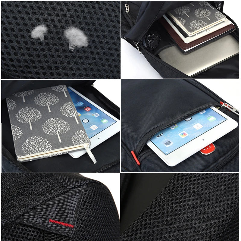 Men's Casual Laptop Business Backpack Schoolbag Teenagers Travel Sports