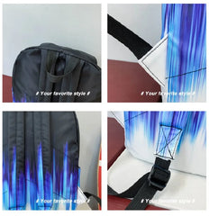 Two Tone School Satchel Backpacks Lightweight Book Bags