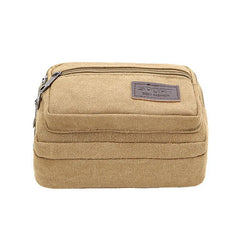 Men's Waist Bag Canvas Shoulder Bag Outdoor Fanny Pack