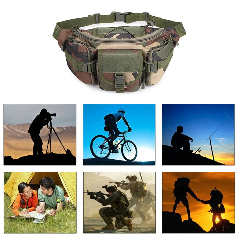 Men's Waist Bag Sports Chest Pack Waterproof Fanny Pack