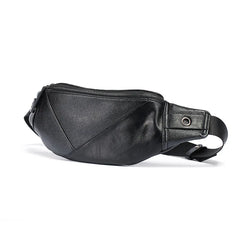 Men's Leather Waist Pack Phone Pouch Travel Bag Sling Bag