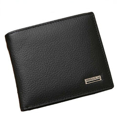 Men's Leather Wallet Premium Cowhide Short Wallet Portefeuille Homme