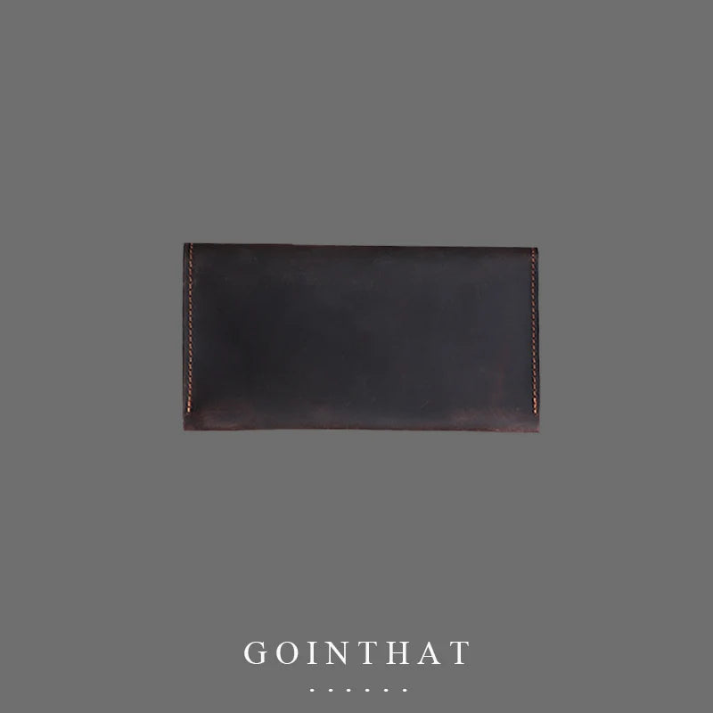 Men's Leather Wallet Clutch Bag Long Purse Billeteras Para Hombre