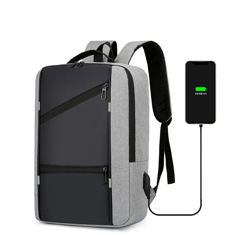Men's Waterproof Business Laptop Backpack Lightweight Anti-theft Travel Backpack
