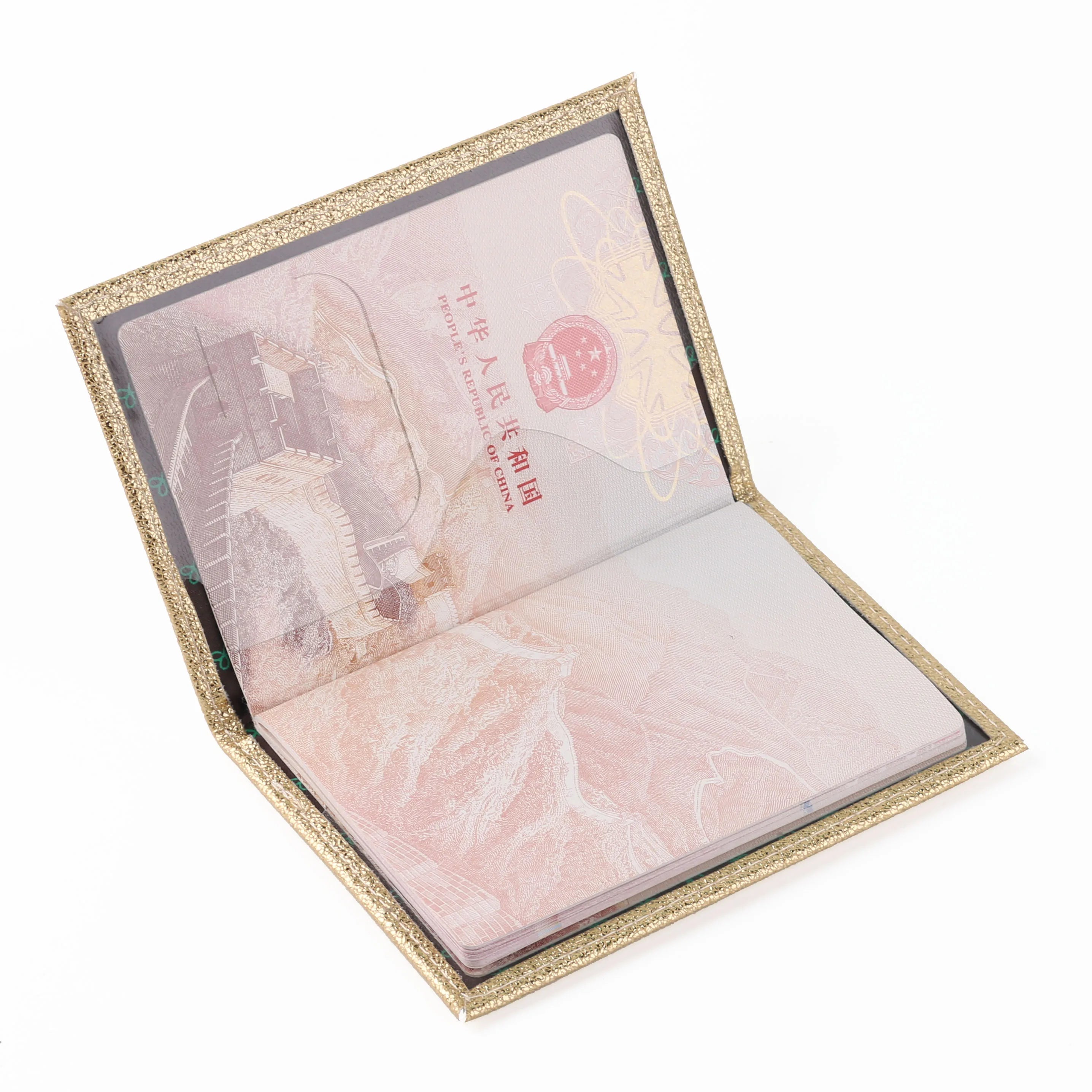 Colorful Leather Passport Cover Holder Travel Accessory