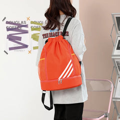 Basketball Bag Storage Dry Wet Separation Backpack Shoulder Drawstring