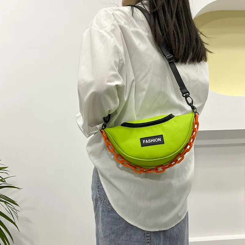 Japanese Casual Shoulder Crossbody Bag Small Chain Crossbody Bag