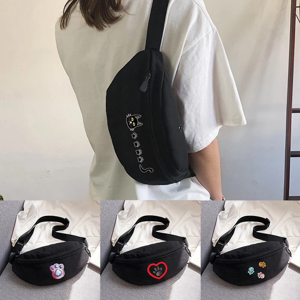 Footprint Chest Bag for Running, Cycling - Men's and Women's