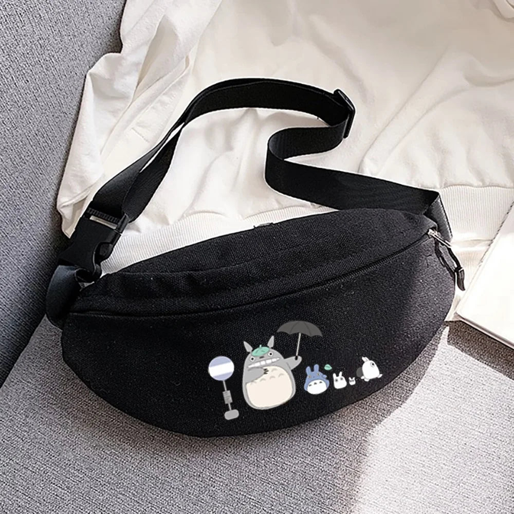 Outdoor Chest Bag for Running and Cycling with Cartoon Print