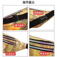 Laser Running Bag Multifunction Outdoor Sport Waist Shoulder Cross-Body Bag