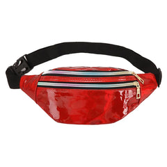 Laser Running Bag Multifunction Outdoor Sport Waist Shoulder Cross-Body Bag