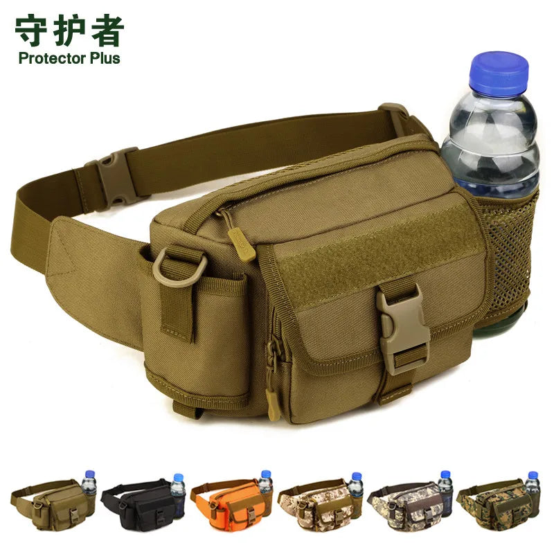 Nylon Kettle Waist Bag Multi-function Satchel