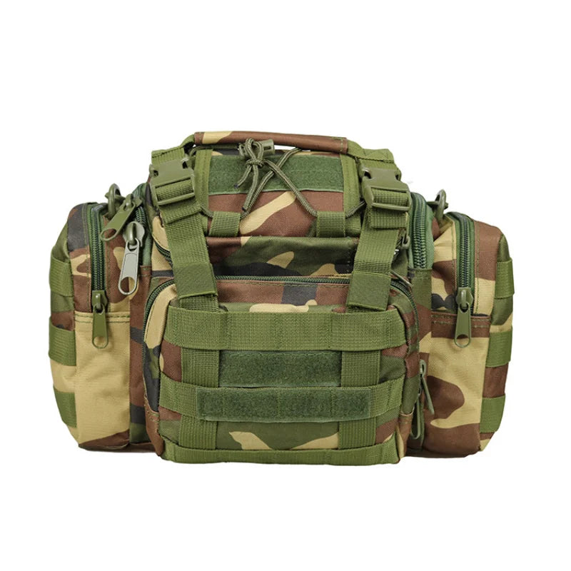 Men's Camo Outdoor Waist Bag Fishing Satchel Tactical Shoulder Bag