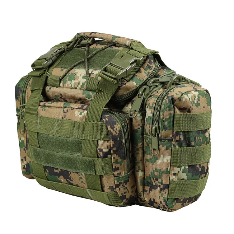 Men's Camo Outdoor Waist Bag Fishing Satchel Tactical Shoulder Bag