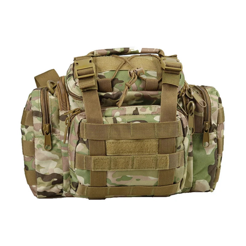 Men's Camo Outdoor Waist Bag Fishing Satchel Tactical Shoulder Bag