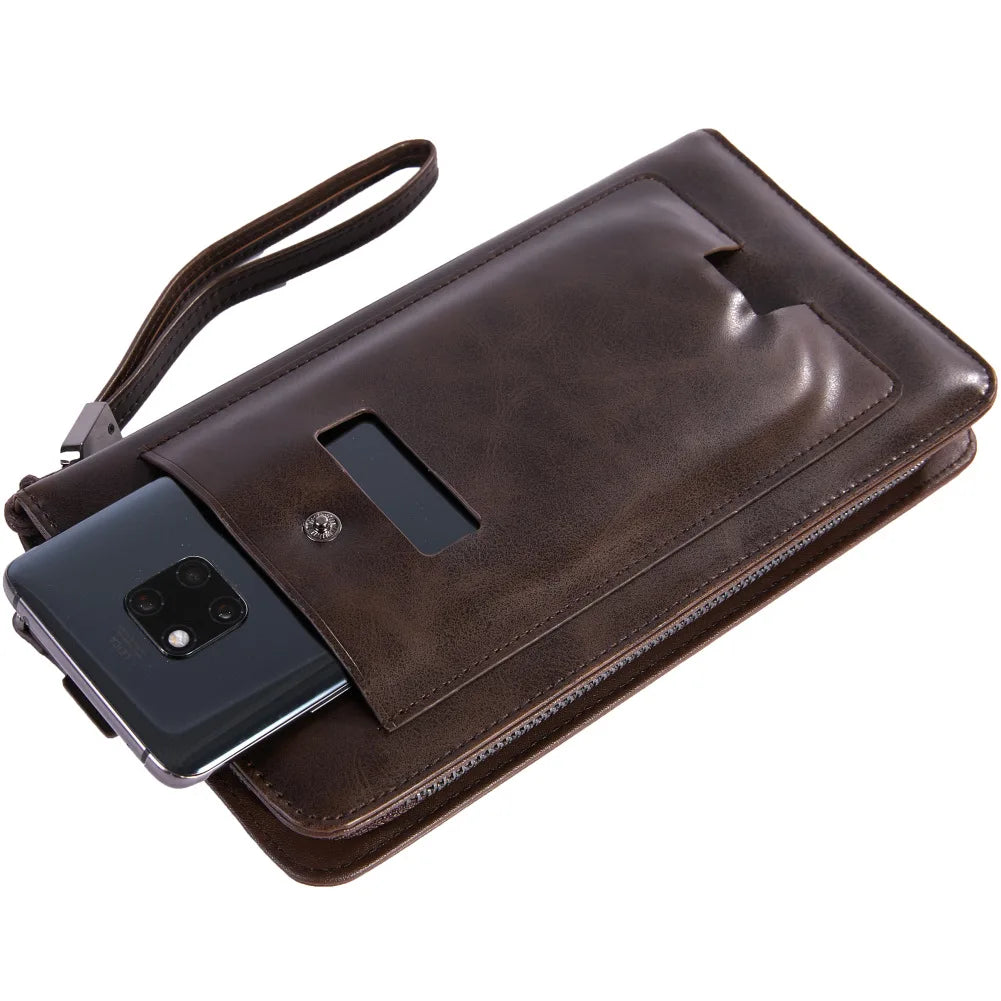Men's Clutch Long Wallet Multifunctional Creative Clutch Bag Mobile Wallet