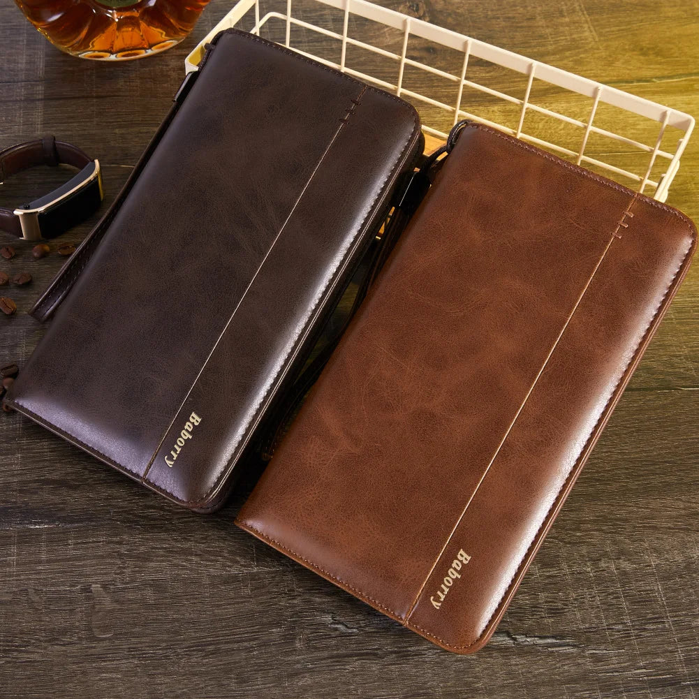 Men's Clutch Long Wallet Multifunctional Creative Clutch Bag Mobile Wallet