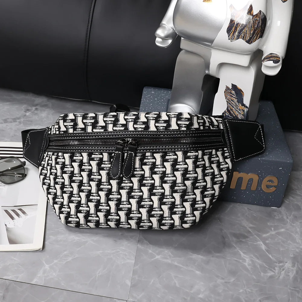 Men's Outdoor Waist Bag Small Satchel Chest Bag