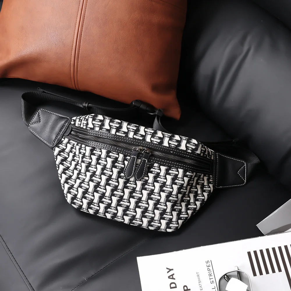 Men's Outdoor Waist Bag Small Satchel Chest Bag