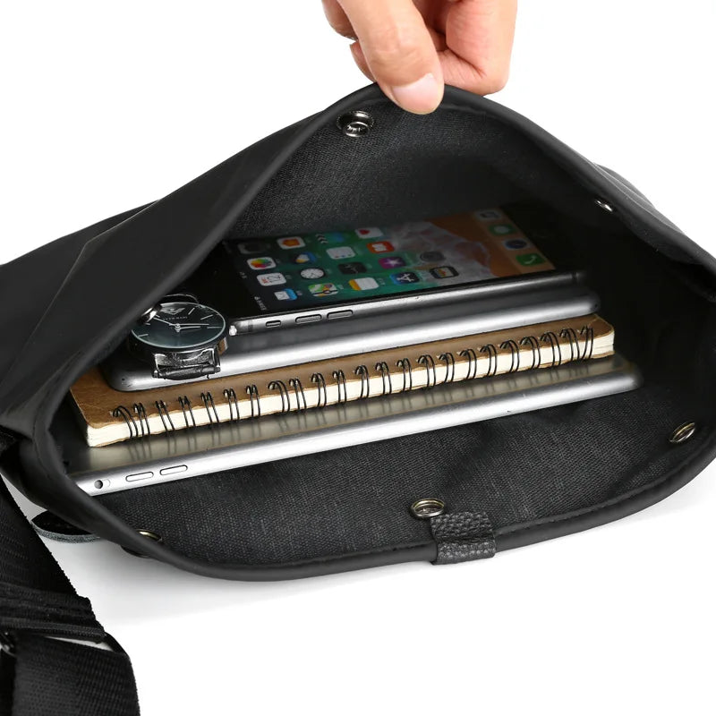 Men's Large Capacity Messenger Bag Oxford Casual Travel Shoulder Bag