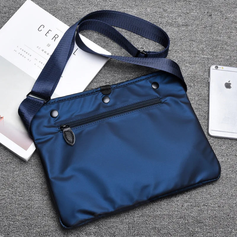 Men's Large Capacity Messenger Bag Oxford Casual Travel Shoulder Bag