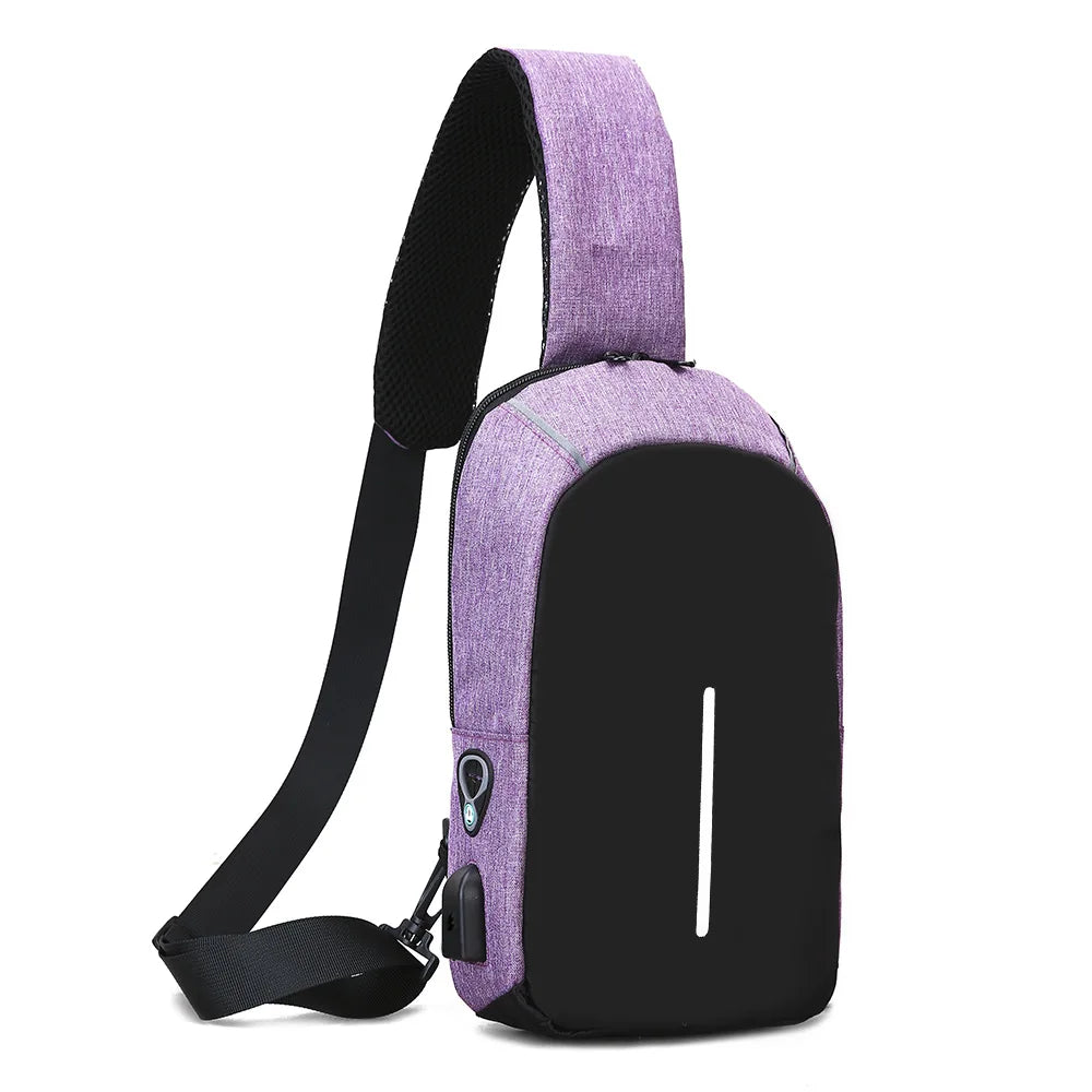 Men's Shoulder Bag Messenger Chest Mini Leisure Sports Travel Phone Gym Bag