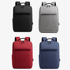 Waterproof Nylon Men's Backpack USB Charging Laptop Rucksack