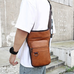 Men's Sling Cross Body Waist Bag Fanny Pack Drop Leg Bag Thigh Pouch