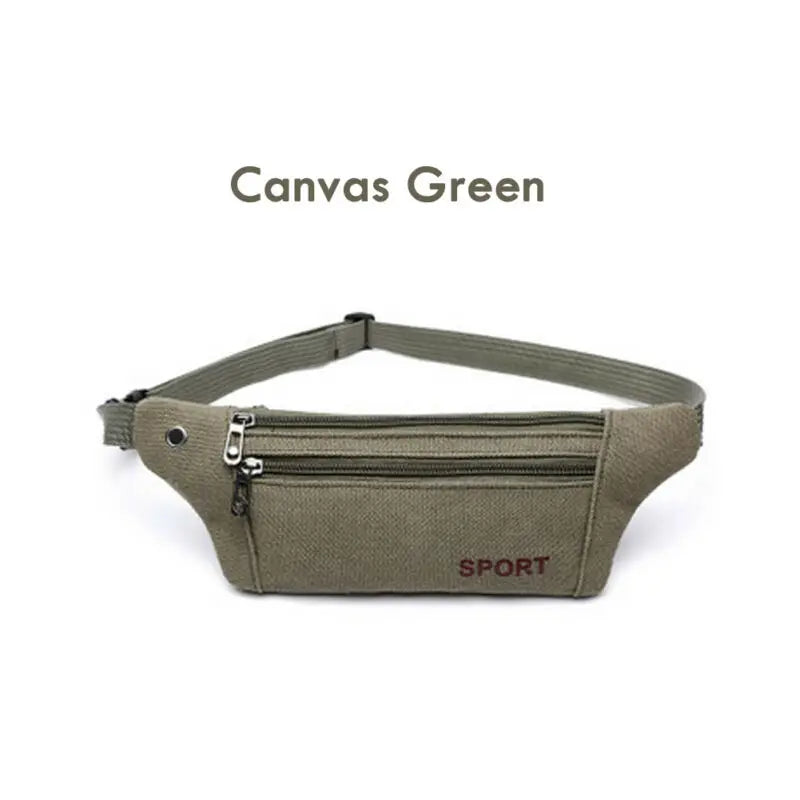 Waist Bag Fanny Pack Running Zip Belt Money Pouch Travel Holiday Bags