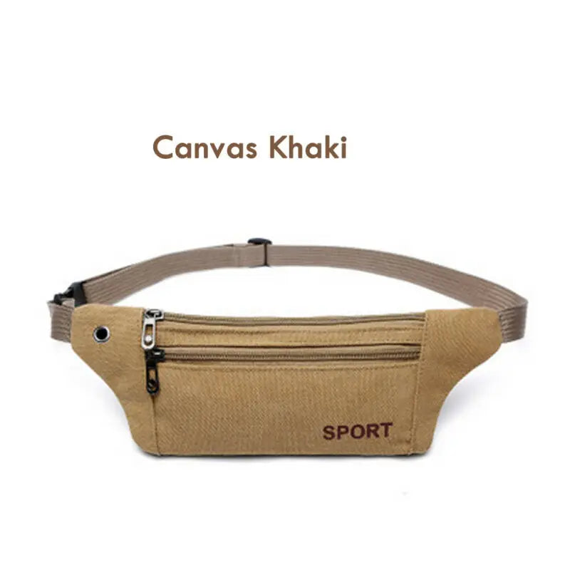 Waist Bag Fanny Pack Running Zip Belt Money Pouch Travel Holiday Bags