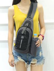 Waterproof Chest Bag Pack Sport Shoulder Sling Backpack