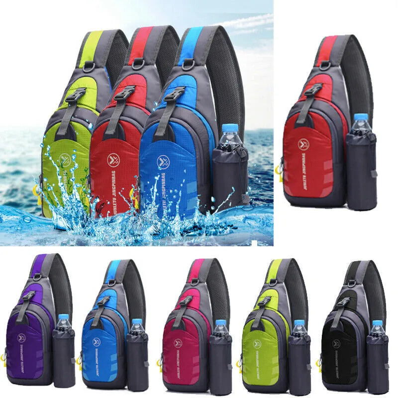 Waterproof Chest Bag Pack Sport Shoulder Sling Backpack