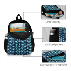 Mermaid Green Chain Mail Metallic Under Sea Armor Backpack
