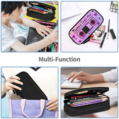 Mermaid Disco Pen Box Student School Anime Zipper Pen Bag